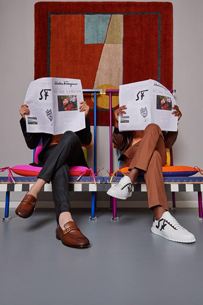 دار Salvatore Ferragamo تطلق شعارها الجديد SFتكريما لمؤسسها